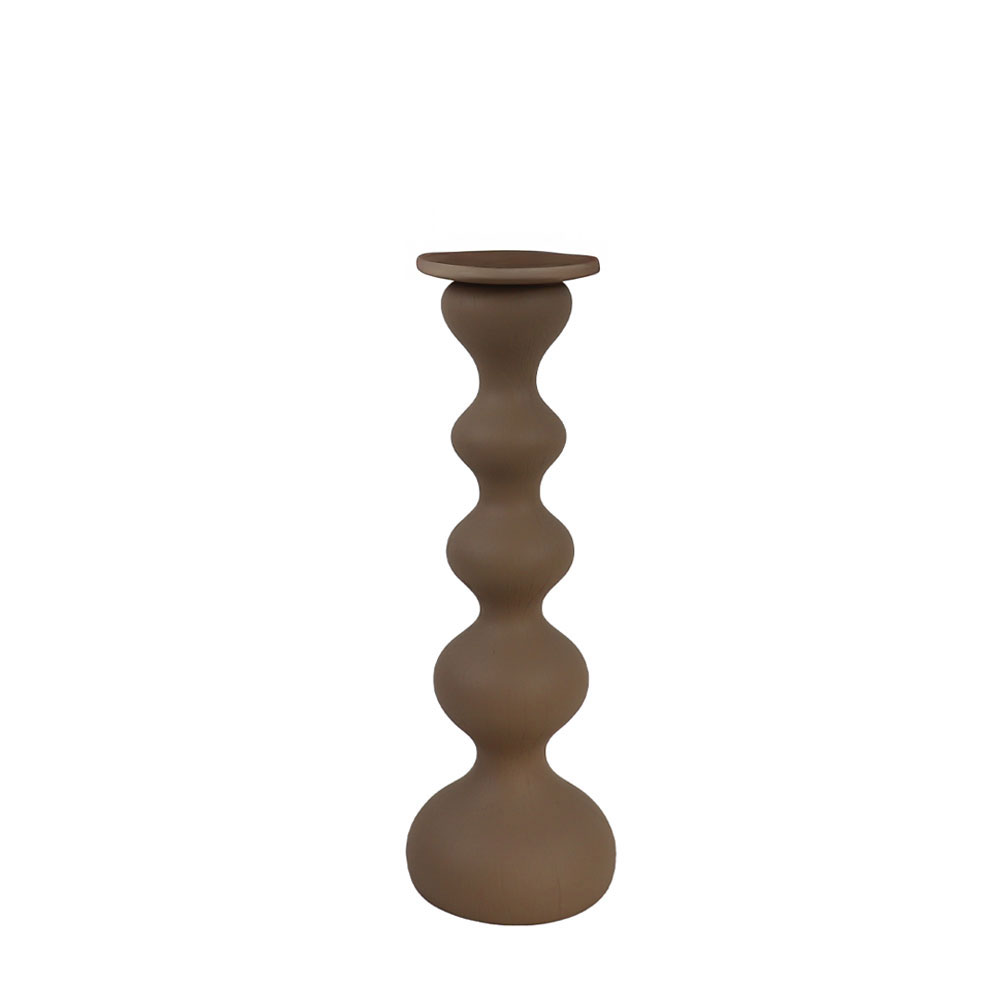 MINCE ΔΙΑΚΟΣΜΗΤΙΚΟ ΚΗΡΟΠΗΓΙΟ 12x12x37cm POLYRESIN ΚΑΦΕ