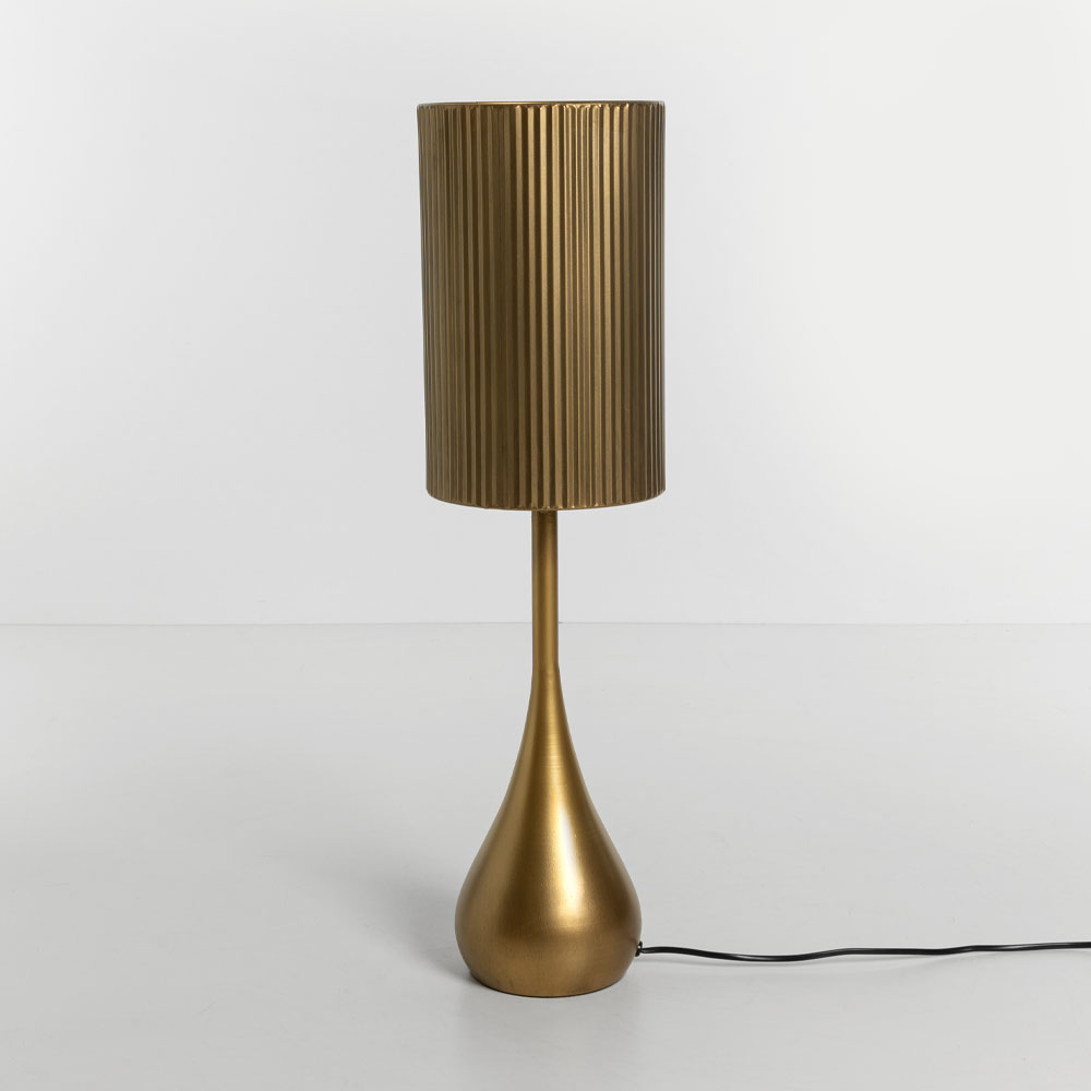 Μεταλλικό επιτραπέζιο φωτιστικό - Brown gold 20x20x74 εκ. | Stala