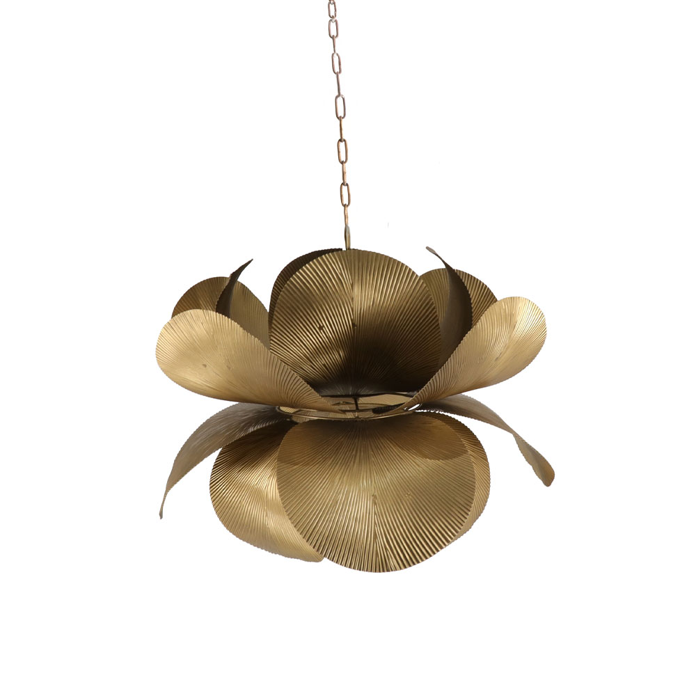 Κρεμαστό φωτιστικό από μέταλλο - Brown gold 57x57x43 εκ. | Blossom