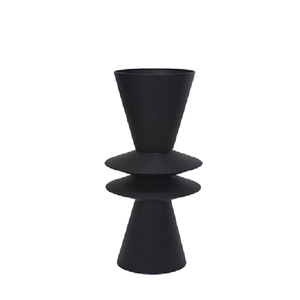 ZIK ΔΙΑΚΟΣΜΗΤΙΚΟ ΚΗΡΟΠΗΓΙΟ 20x20x67cm ΜΕΤΑΛΛΟ ΜΑΥΡΟ
