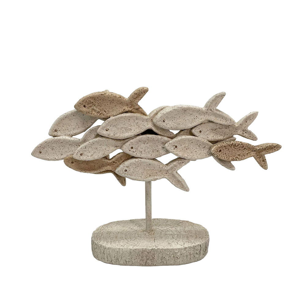 DANZA ΔΙΑΚΟΣΜΗΤΙΚΟ ΨΑΡΙ 31x10x22cm POLYRESIN ΜΠΕΖ ΚΑΦΕ