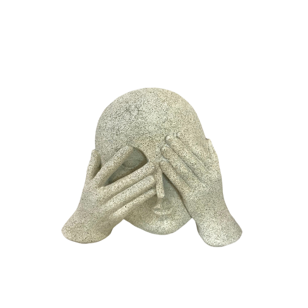 GLANCE ΔΙΑΚΟΣΜΗΤΙΚΟ ΠΡΟΣΩΠΟ 21x7x17cm POLYRESIN OFF WHITE