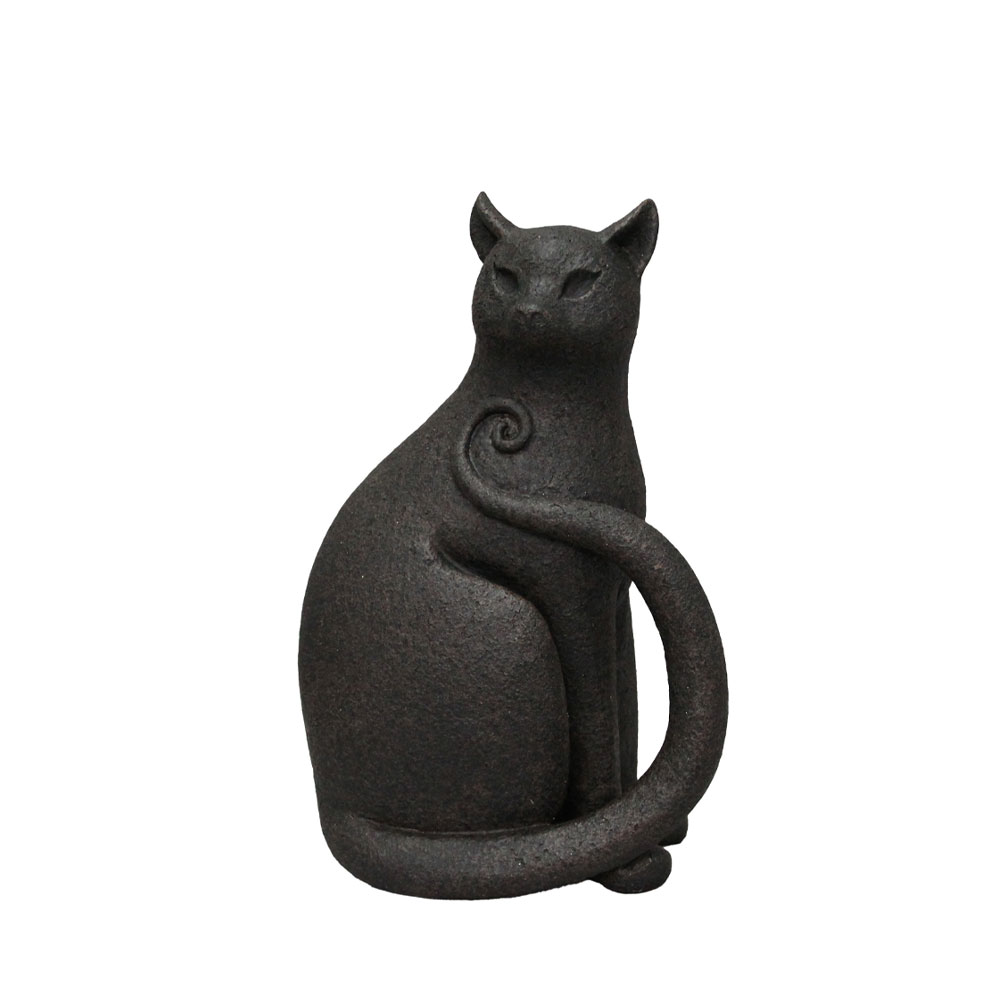MILO ΔΙΑΚΟΣΜΗΤΙΚΟ ΓΑΤΑ 18x12x27cm POLYRESIN ΜΑΥΡΟ