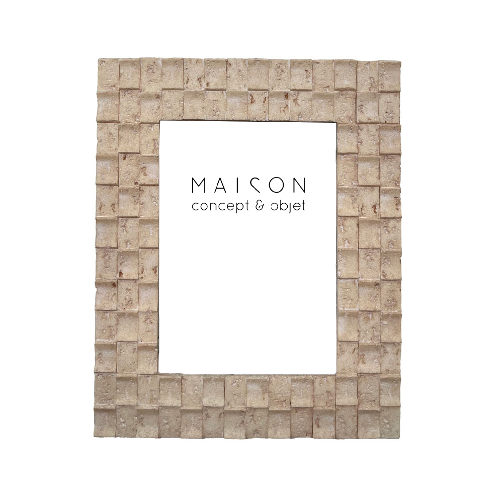 TRAVERT 2 ΚΟΡΝΙΖΑ 20x2x25cm POLYRESIN STONE ΓΥΑΛΙ