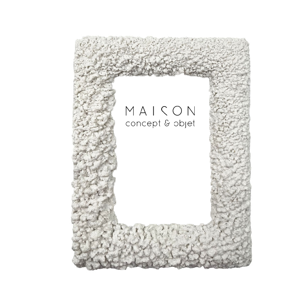 REEF A ΚΟΡΝΙΖΑ 17x3x22cm POLYRESIN ΑΣΠΡΟ ΓΥΑΛΙ