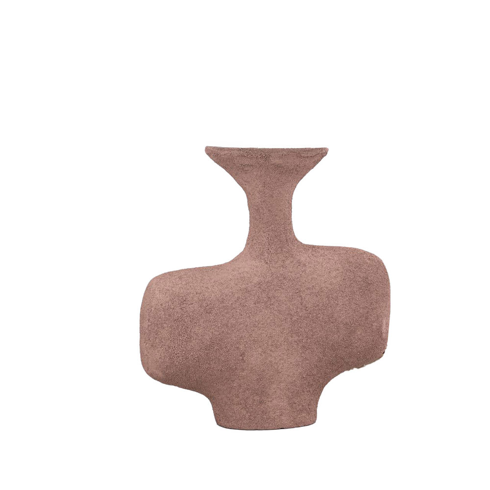 RUSTIC ΒΑΖΟ 20x7x21cm ΑΛΟΥΜΙΝΙΟ TERRACOTTA