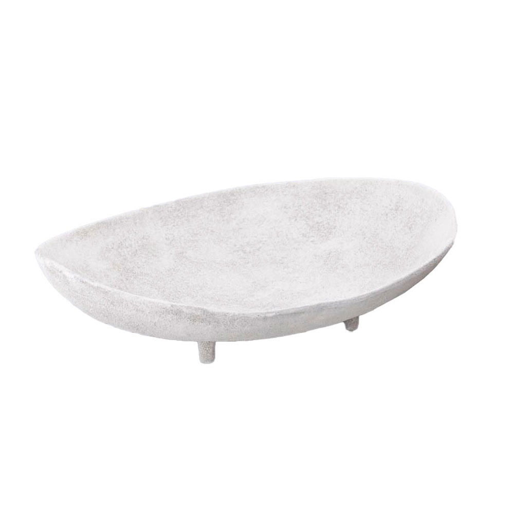PEDESTAL ΜΠΩΛ ΜΕ ΠΟΔΙ 45x33x12cm ΑΛΟΥΜΙΝΙΟ ΑΣΠΡΟ