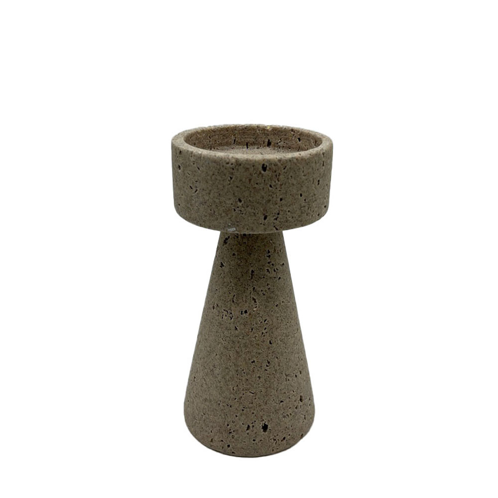 LITO ΚΗΡΟΠΗΓΙΟ 10x10x20cm POLYRESIN STONE ΜΠΕΖ
