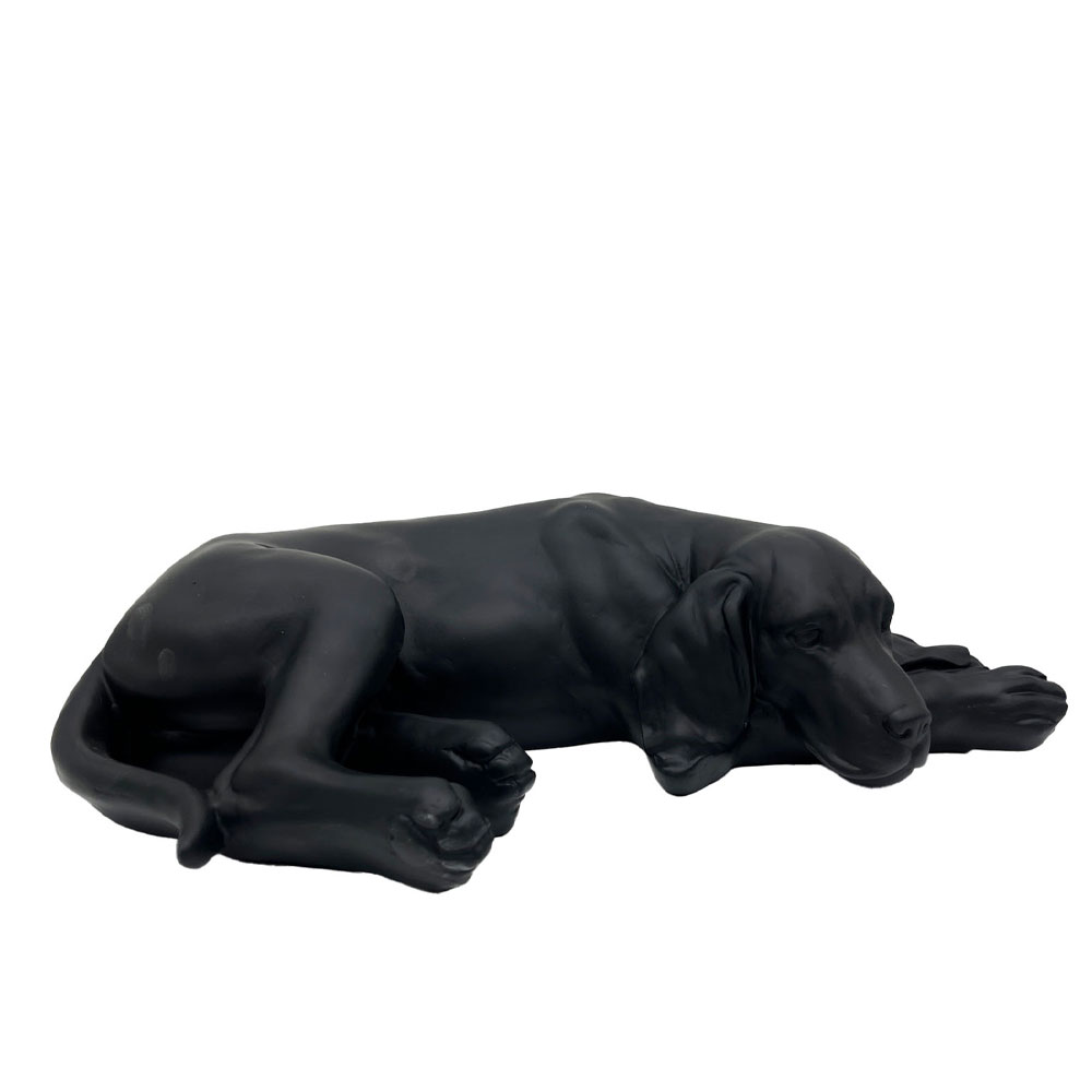 BULDON ΔΙΑΚΟΣΜΗΤΙΚΟ ΣΚΥΛΟΣ 40x23x11cm POLYRESIN ΜΑΥΡΟ