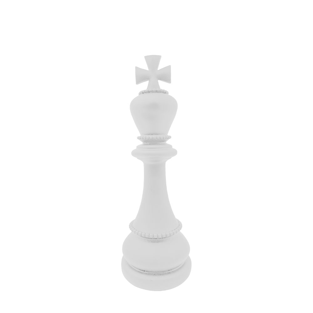 KNIGHTLINE ΔΙΑΚΟΣΜΗΤΙΚΟ ΠΙΟΝΙ 10x10x30cm POLYRESIN ΑΣΠΡΟ