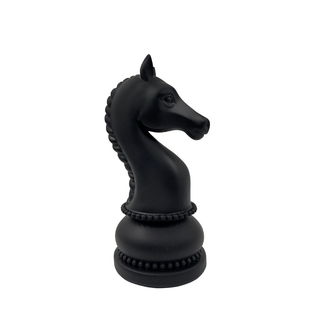 KNIGHTLINE ΔΙΑΚΟΣΜΗΤΙΚΟ ΠΙΟΝΙ 11x11x22cm POLYRESIN ΜΑΥΡΟ