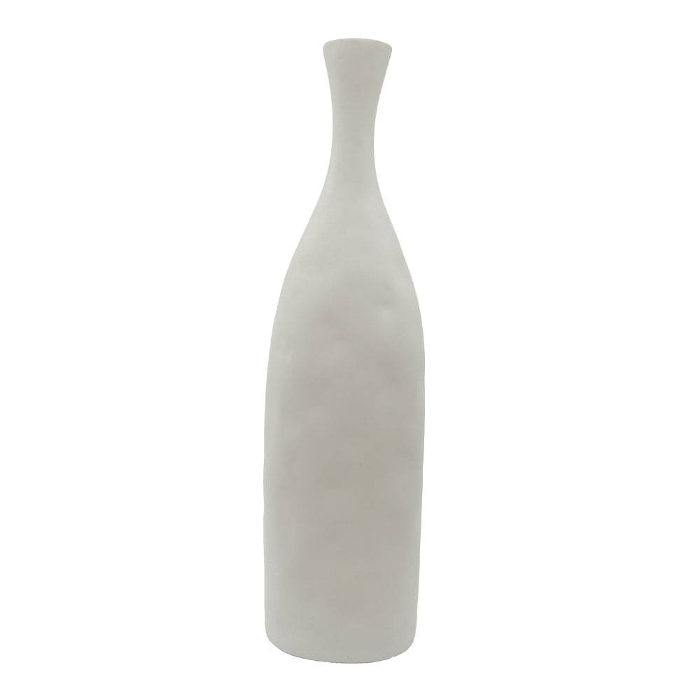 FRASCO ΒΑΖΟ 13x8x45cm POLYRESIN ΑΣΠΡΟ