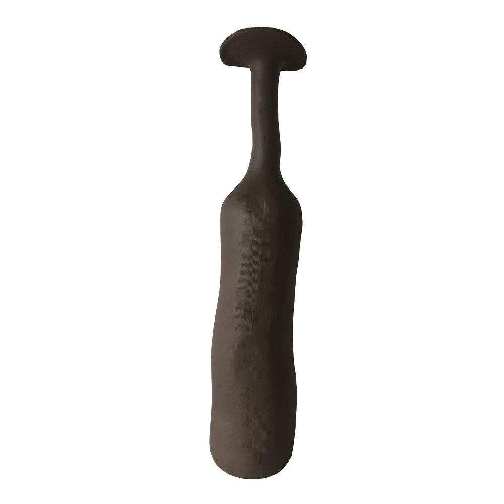 MELD III ΒΑΖΟ 10.5x10.5x48cm POLYRESIN ΚΑΦΕ ΣΚΟΥΡΟ