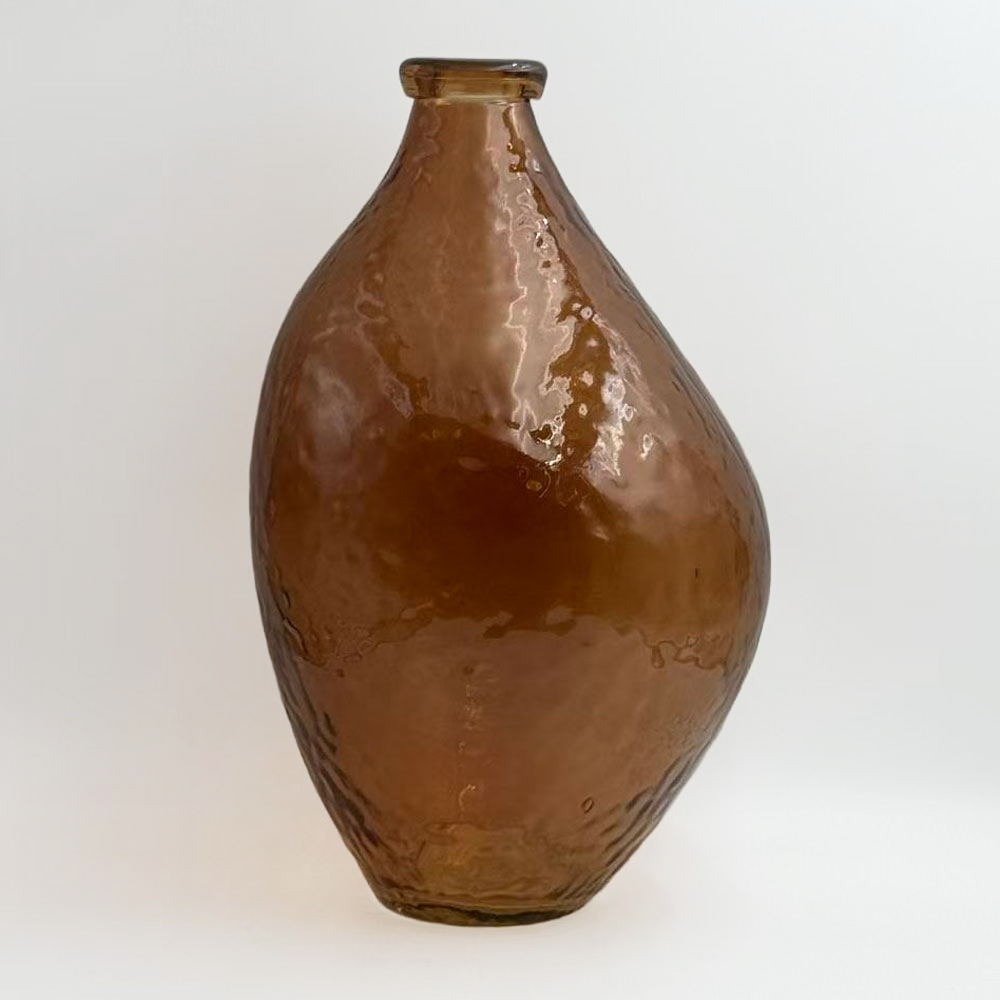 SPICE ΒΑΖΟ 22x22x36cm ΓΥΑΛΙ CARAMEL