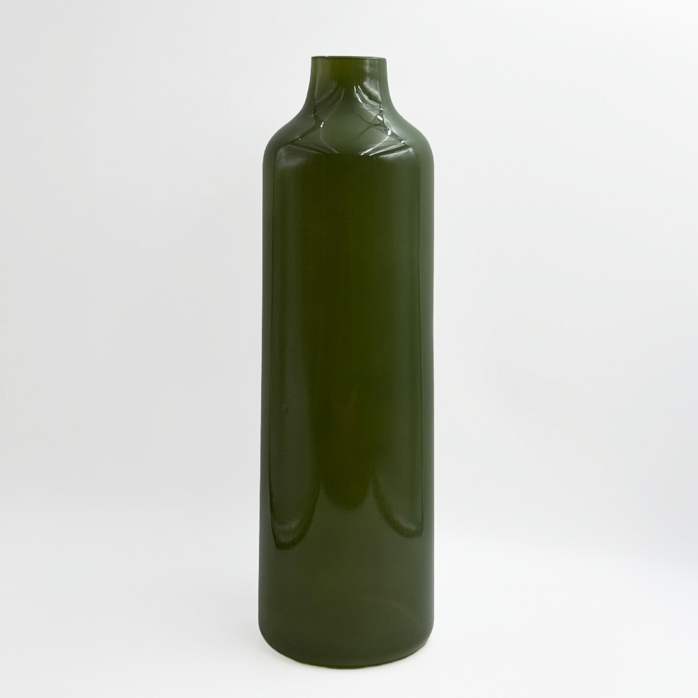 FINO ΒΑΖΟ 12x12x40cm ΓΥΑΛΙ ΠΡΑΣΙΝΟ