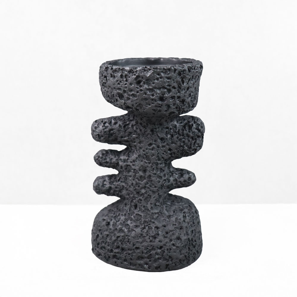 KYCLADIC II ΚΗΡΟΠΗΓΙΟ ΔΙΑΚΟΣΜΗΤΙΚΟ 12x10x20cm RESIN ΜΑΥΡΟ