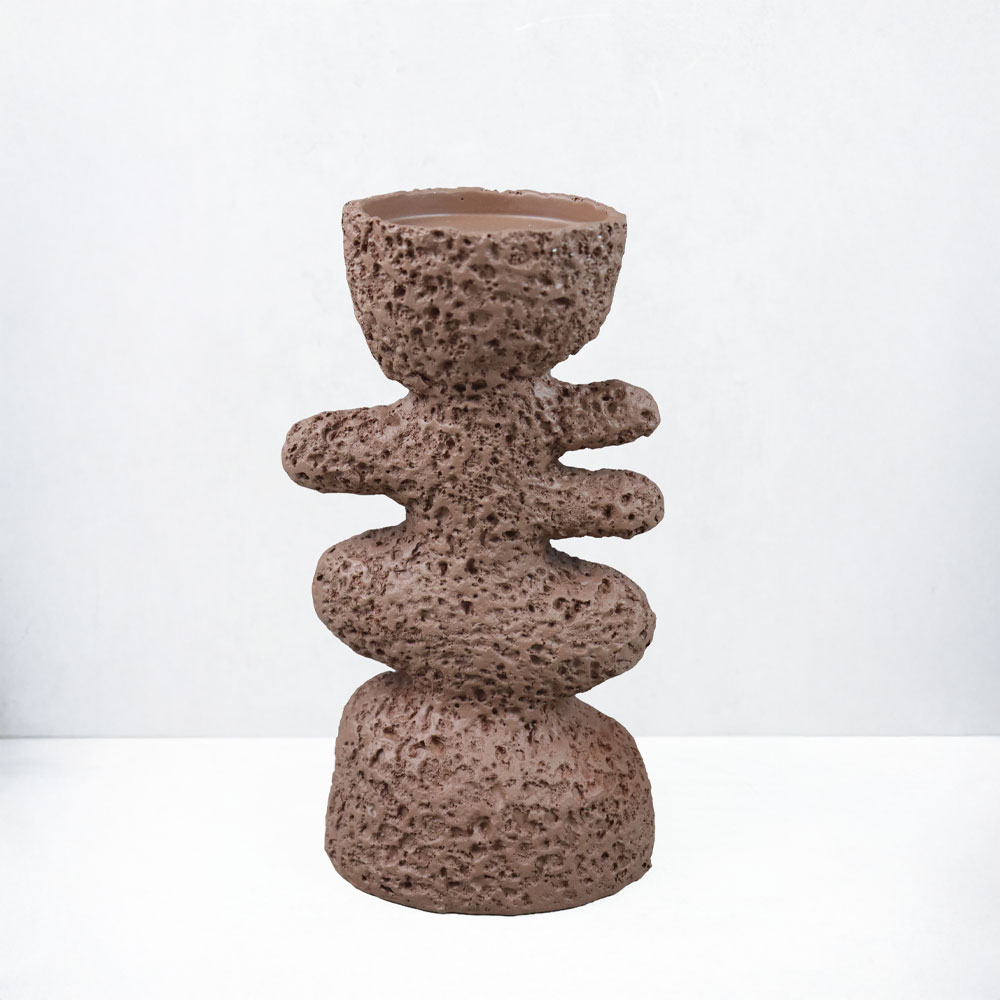 LUSTRE I ΚΗΡΟΠΗΓΙΟ ΔΙΑΚΟΣΜΗΤΙΚΟ 15x10x25cm RESIN ΚΑΦΕ