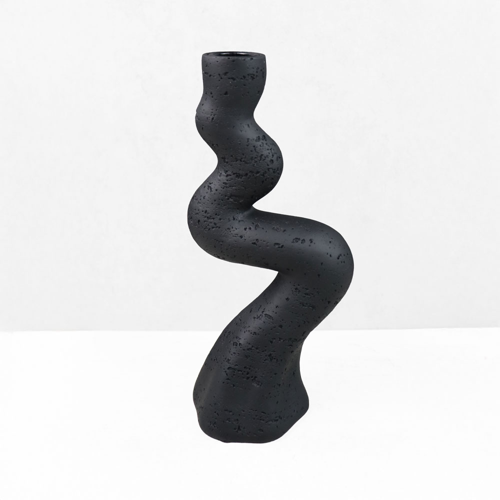 ANGLES I ΚΗΡΟΠΗΓΙΟ ΔΙΑΚΟΣΜΗΤΙΚΟ 11x7x24cm RESIN ΜΑΥΡΟ