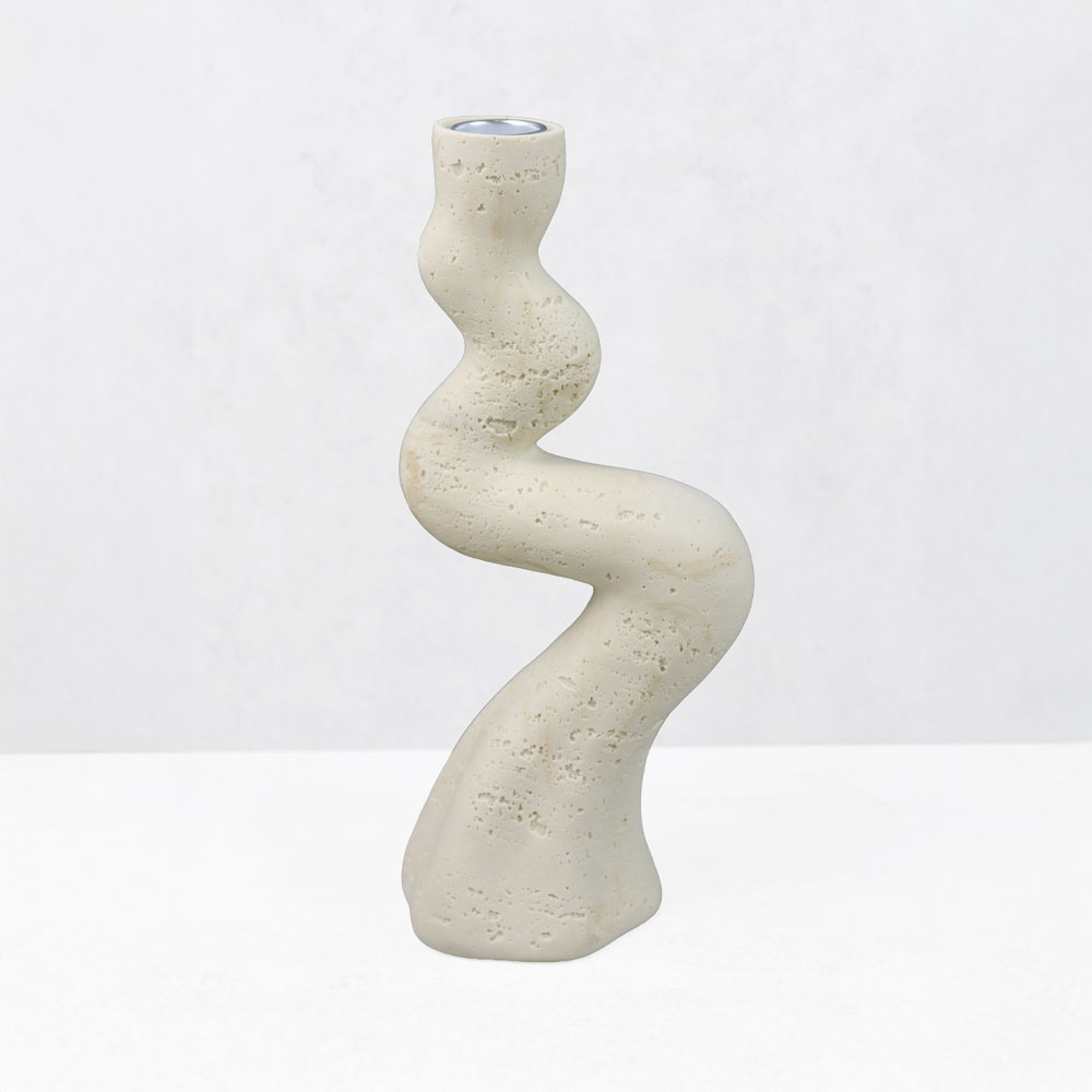 ANGLES II ΚΗΡΟΠΗΓΙΟ ΔΙΑΚΟΣΜΗΤΙΚΟ 11x7x24cm RESIN ΜΠΕΖ
