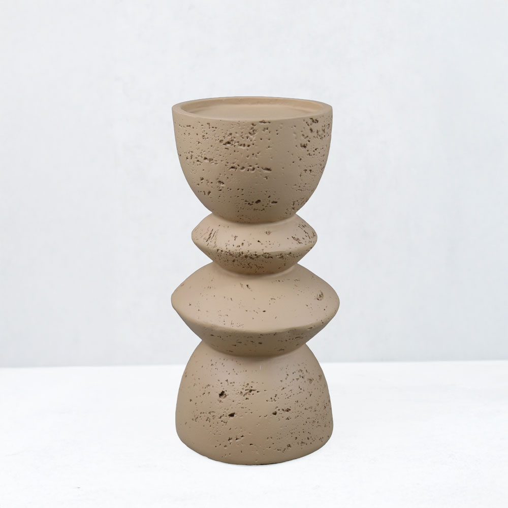 EQUINOX I ΚΗΡΟΠΗΓΙΟ ΔΙΑΚΟΣΜΗΤΙΚΟ 10x10x20cm RESIN ΚΑΦΕ ΑΝΟΙΧΤΟ