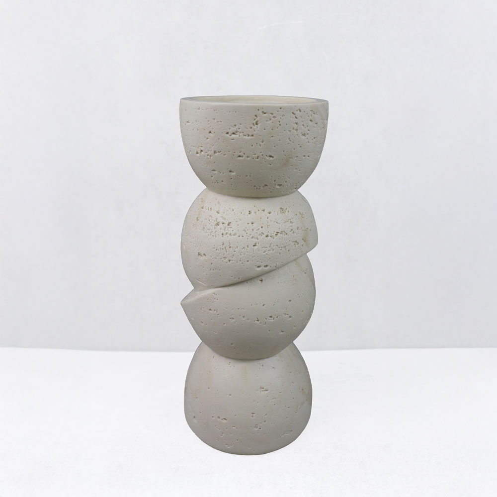 PHAROS II ΚΗΡΟΠΗΓΙΟ ΔΙΑΚΟΣΜΗΤΙΚΟ 11x11x25cm RESIN ΜΠΕΖ