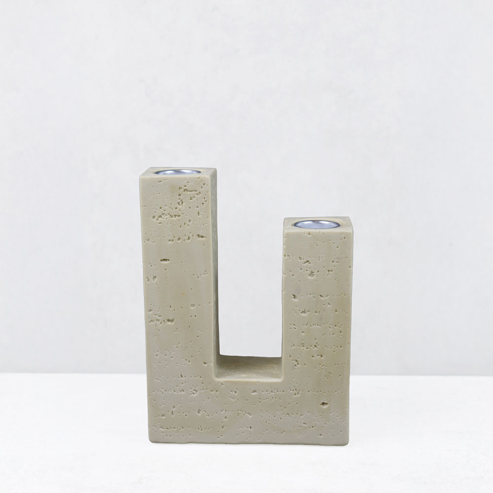FLUX III ΚΗΡΟΠΗΓΙΟ ΔΙΑΚΟΣΜΗΤΙΚΟ 12x4x16cm RESIN ΜΠΕΖ