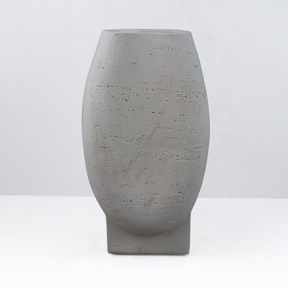 ORBIX II ΒΑΖΟ 20x13x35cm RESIN ΜΠΕΖ