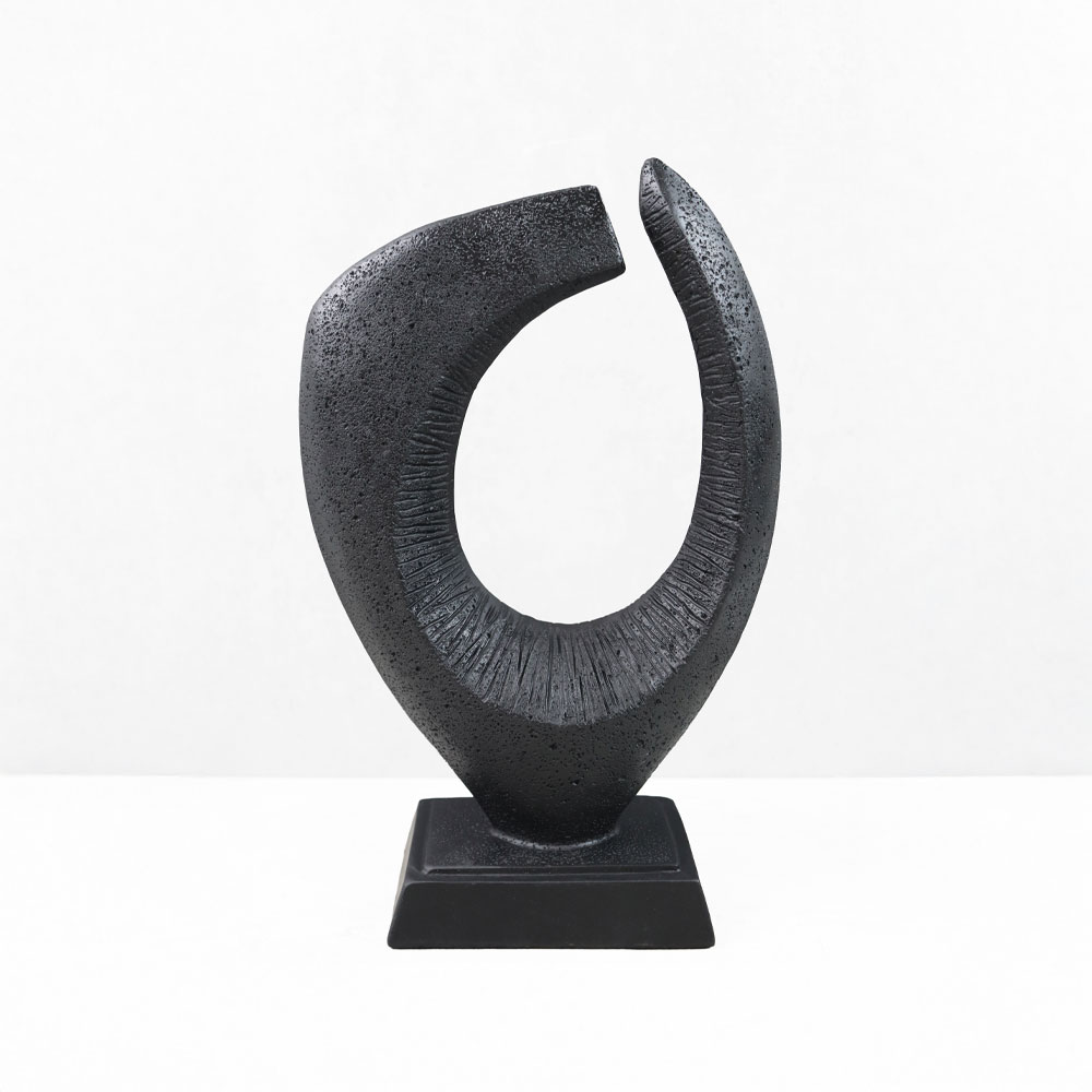 PULSE II ΔΙΑΚΟΣΜΗΤΙΚΟ 19x9x30cm RESIN ΜΑΥΡΟ