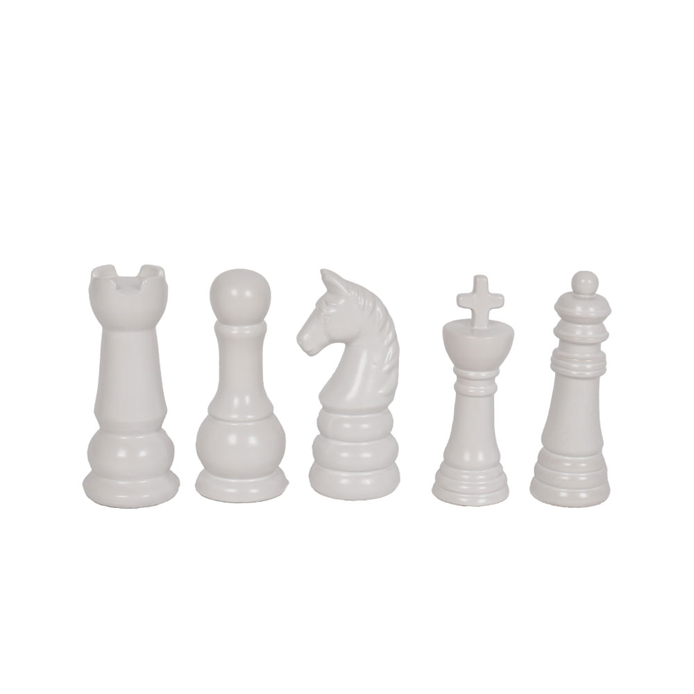 STRATEGO ΔΙΑΚΟΣΜΗΤΙΚΟ ΠΙΟΝΙ 7x6x15cm ΚΕΡΑΜΙΚΟ ΑΣΠΡΟ