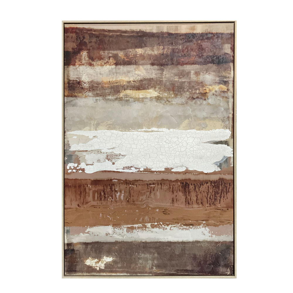 MIRRHA ΠΙΝΑΚΑΣ ΔΙΑΚΟΣΜΗΤΙΚΟΣ ΜΕ ΚΟΡΝΙΖΑ 80x4x120cm ΚΑΜΒΑΣ ΚΑΦΕ PS