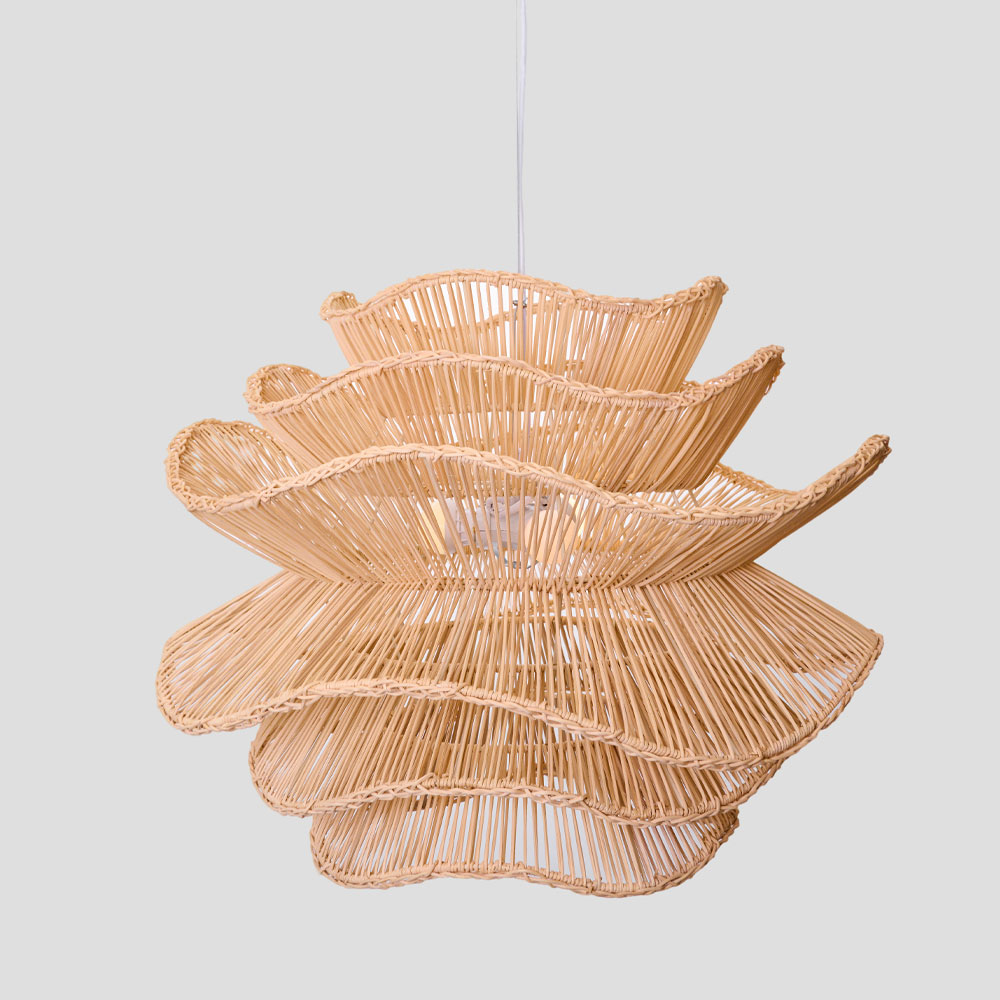 Φωτιστικό οροφής από rattan - Φυσικό 61x47 εκ. | Aurora