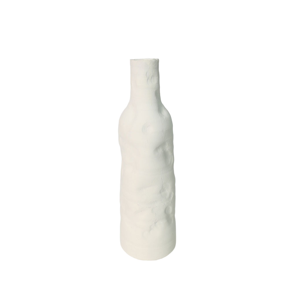 ORENDA ΒΑΖΟ 14x14x44cm ΚΕΡΑΜΙΚΟ ΛΕΥΚΟ