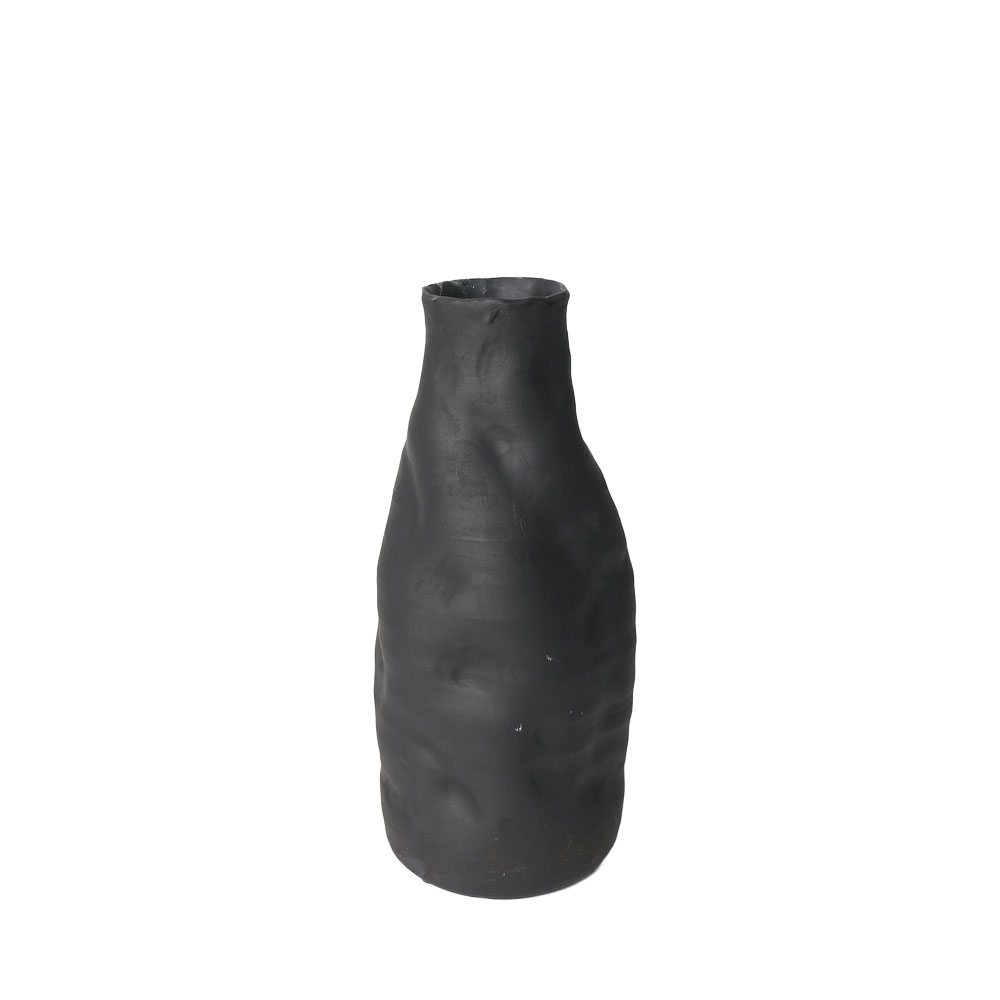ELOURA ΒΑΖΟ 15x15x36cm ΚΕΡΑΜΙΚΟ ΜΑΥΡΟ