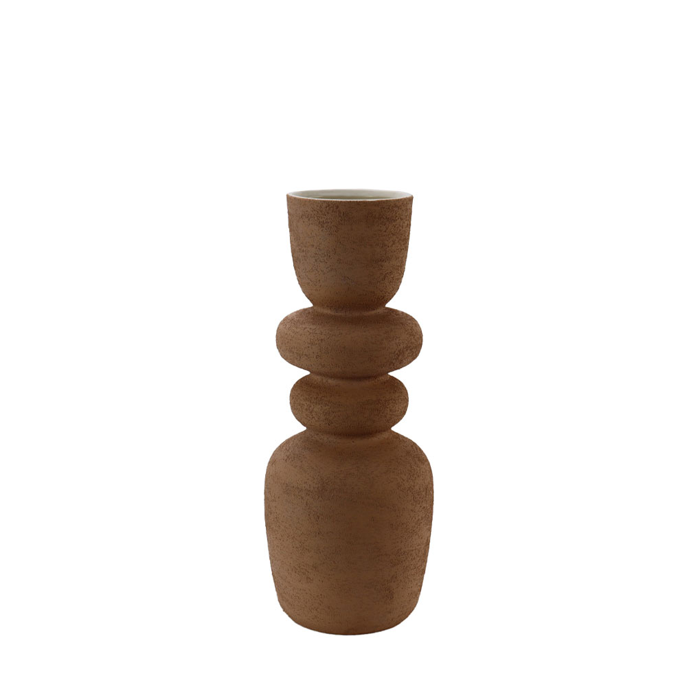ZIRA ΒΑΖΟ 17x17x41cm ΚΕΡΑΜΙΚΟ TERRACOTTA