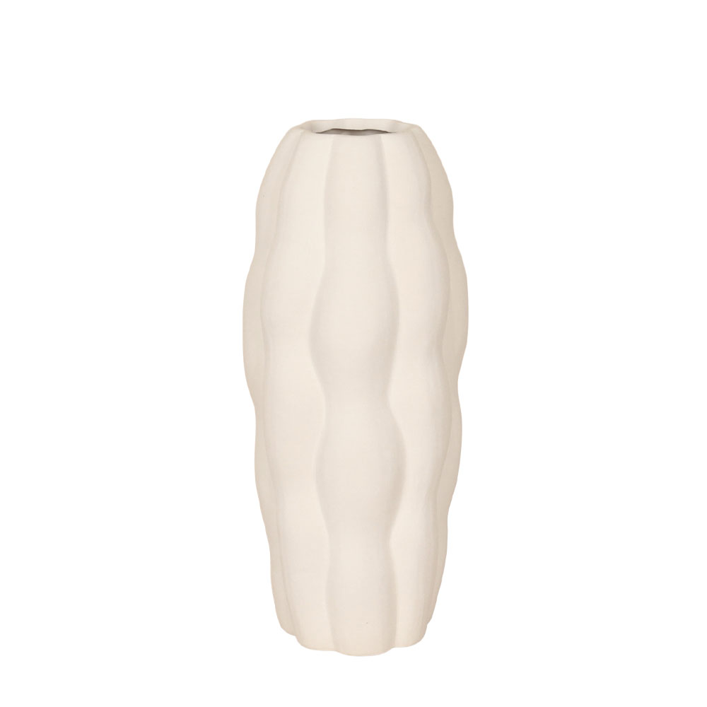 MIRA ΒΑΖΟ 15x15x36cm ΚΕΡΑΜΙΚΟ ΛΕΥΚΟ