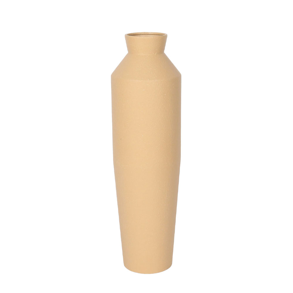 ELVO ΒΑΖΟ 20x20x70cm ΜΕΤΑΛΛΟ ΜΠΕΖ
