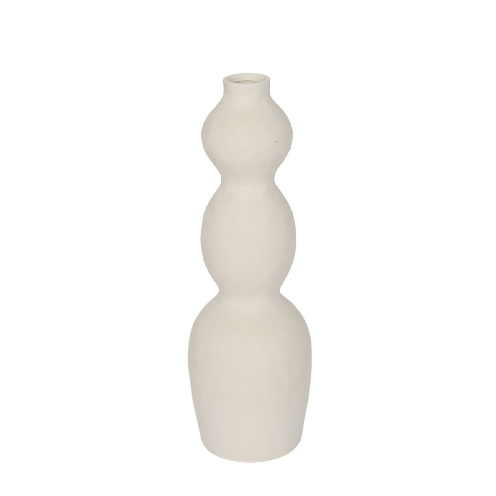 AIRA ΒΑΖΟ 13x13x39cm ΚΕΡΑΜΙΚΟ ΛΕΥΚΟ