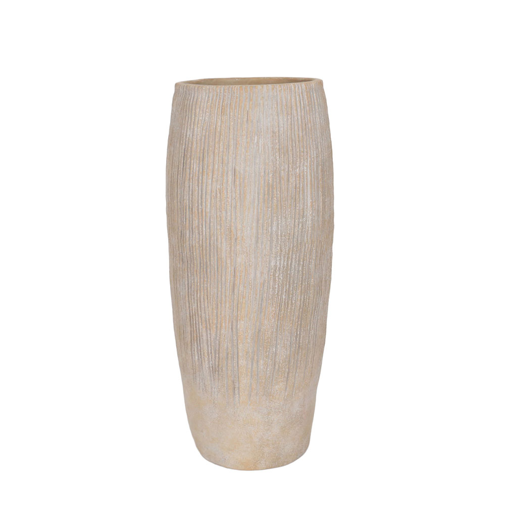 KANSO ΒΑΖΟ 28x28x37cm ΚΕΡΑΜΙΚΟ ΓΚΡΙ