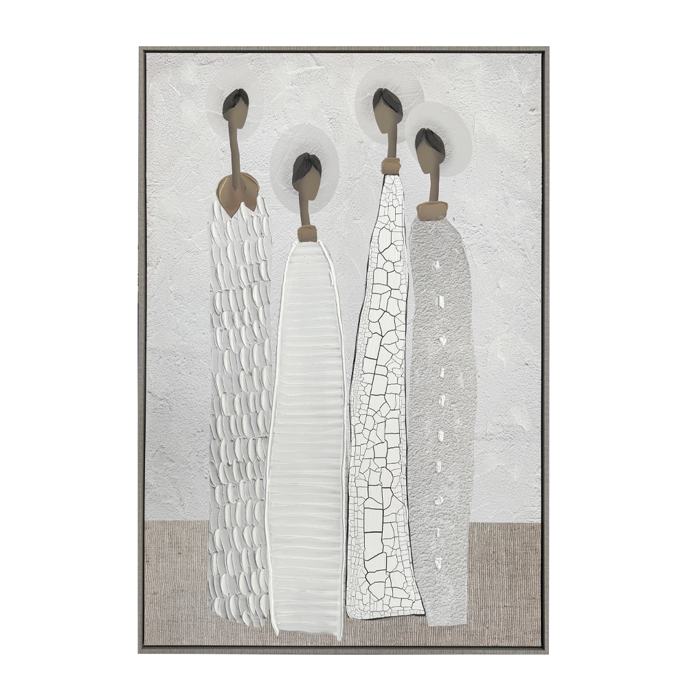 TRINITY ΠΙΝΑΚΑΣ ΔΙΑΚΟΣΜΗΣΗΣ 80x120x4cm ΚΑΜΒΑΣ OFF WHITE STONE GREY PS ΚΑΦΕ ΑΝΟΙΧΤΟ