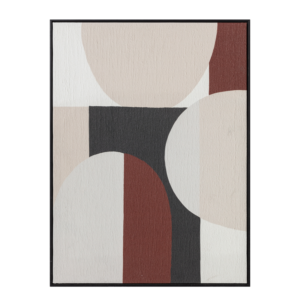ROVA ΠΙΝΑΚΑΣ ΔΙΑΚΟΣΜΗΣΗΣ 60x80x3cm ΚΑΜΒΑΣ ΠΟΛΥΧΡΩΜΟ MDF ΜΑΥΡΟ