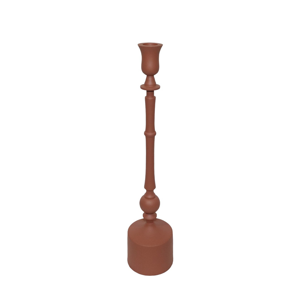 SIDIA ΚΗΡΟΠΗΓΙΟ 10x10x43cm ΑΛΟΥΜΙΝΙΟ TERRACOTTA
