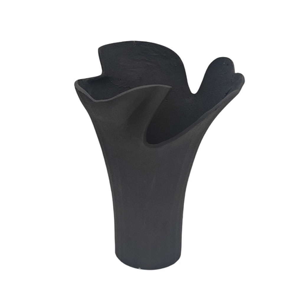 FLOWRA ΒΑΖΟ 30x29x41cm ΑΛΟΥΜΙΝΙΟ ΜΑΥΡΟ
