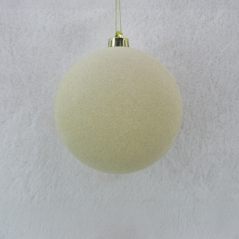 PEARL ΧΡΙΣΤΟΥΓΕΝΝΙΑΤΙΚΗ ΜΠΑΛΑ 15x15x16cm ΤΣΟΧΑ OFF WHITE