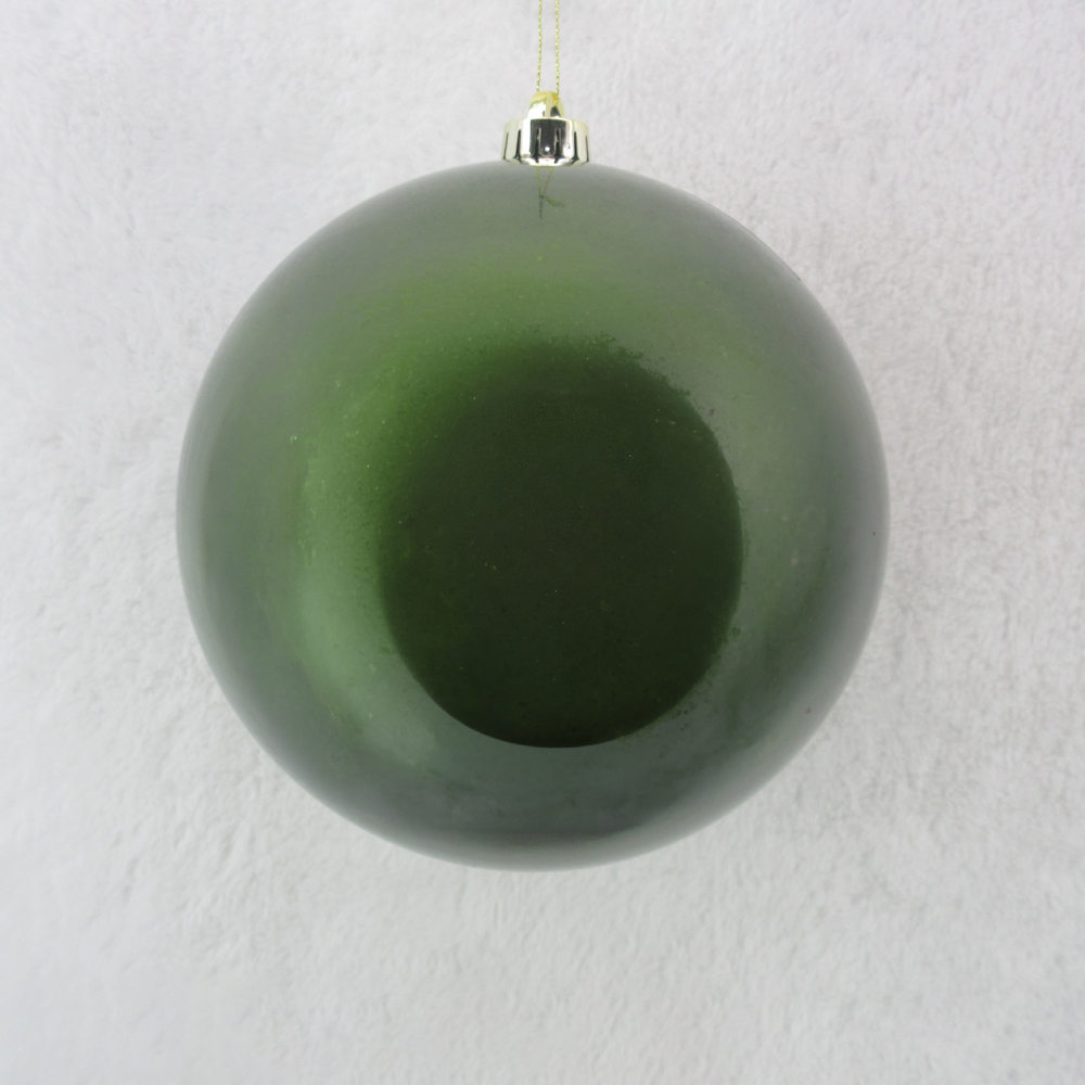 FROST ΧΡΙΣΤΟΥΓΕΝΝΙΑΤΙΚΗ ΜΠΑΛΑ 20x20x21cm ΠΛΑΣΤΙΚΟ ΠΡΑΣΙΝΟ ΣΚΟΥΡΟ GLOSSY