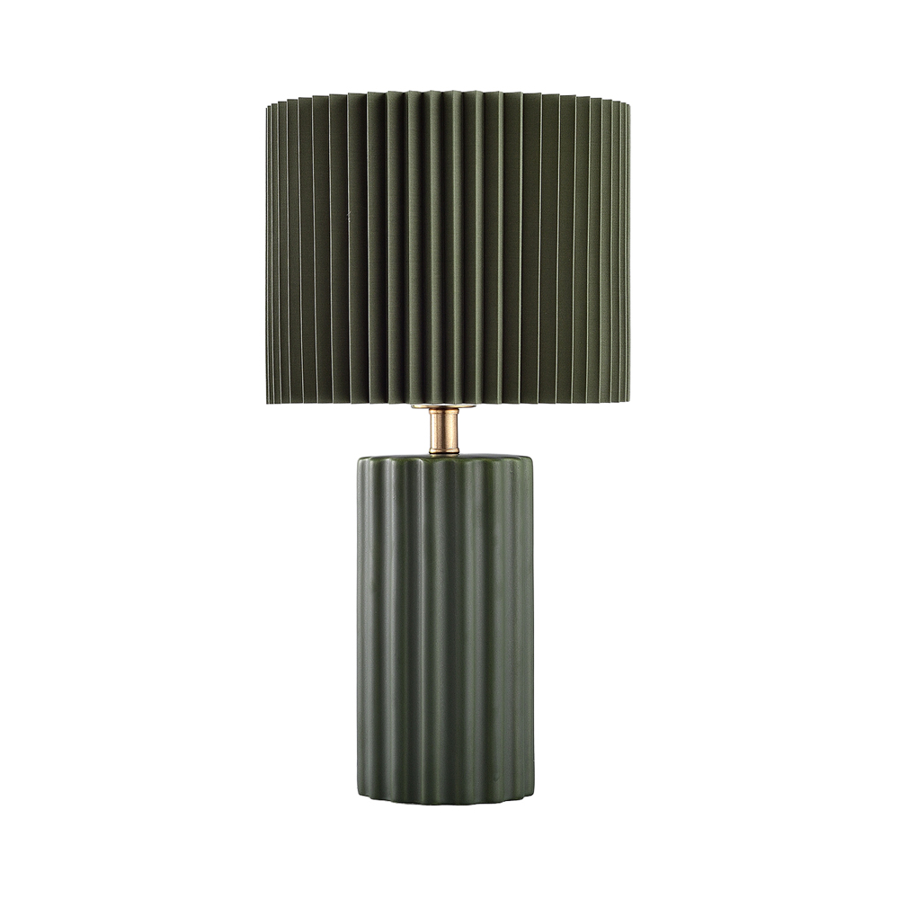 RIBLINE ΦΩΤΙΣΤΙΚΟ ΕΠΙΤΡΑΠΕΖΙΟ 25x25x46cm ΚΕΡΑΜΙΚΟ ΠΡΑΣΙΝΟ ΥΦΑΣΜΑ ΠΡΑΣΙΝΟ