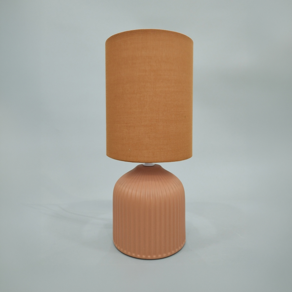 RIVO ΦΩΤΙΣΤΙΚΟ ΕΠΙΤΡΑΠΕΖΙΟ 14.4x14.5x31cm ΚΕΡΑΜΙΚΟ ΚΑΦΕ ΥΦΑΣΜΑ ΚΑΦΕ