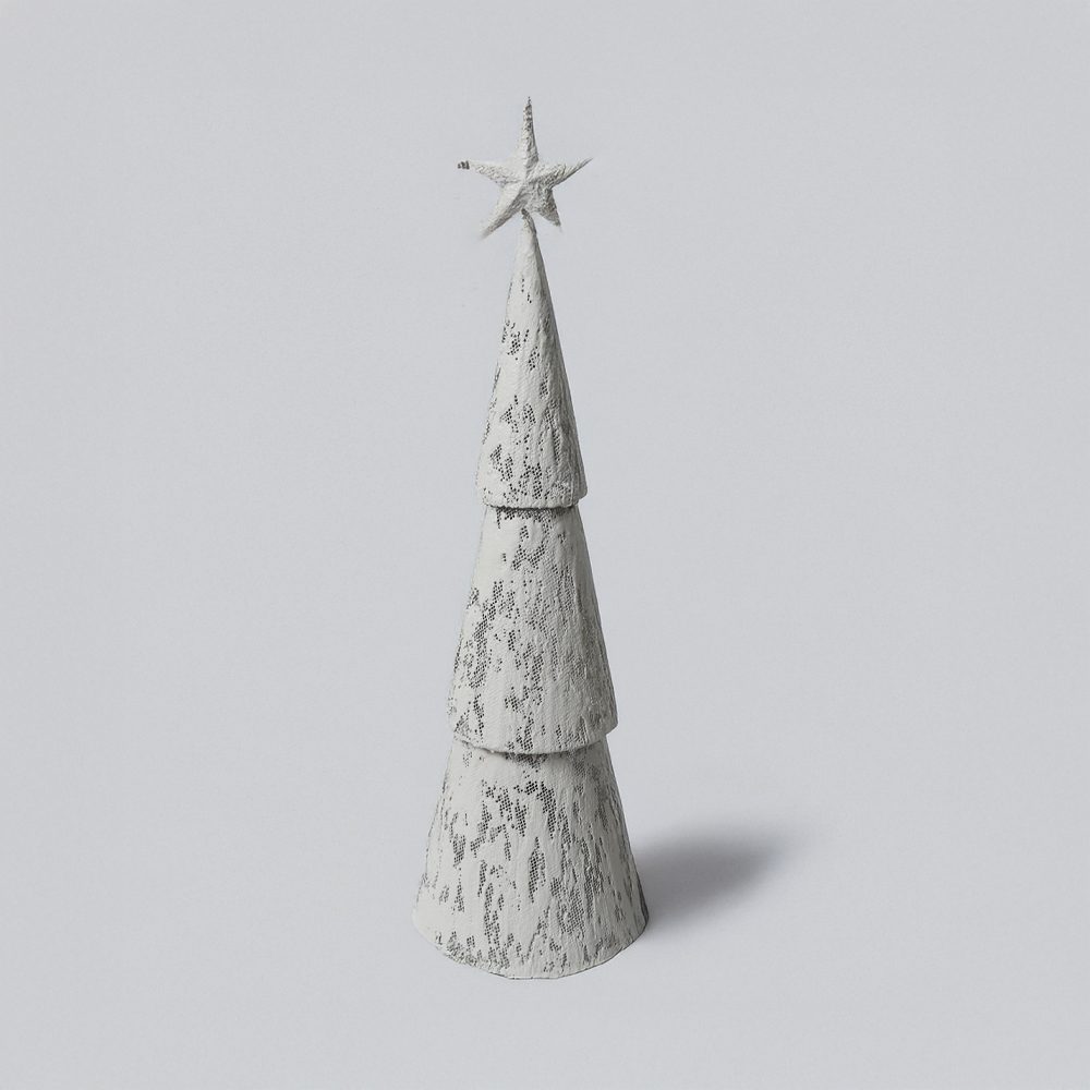 SAPIN XMAS ΦΩΤΙΣΤΙΚΟ 21x21x69.5cm ΣΙΔΕΡΟ ΛΕΥΚΟ