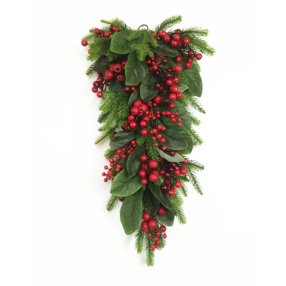 HIVER ΧΡΙΣΤΟΥΓΕΝΝΙΑΤΙΚΟ ΚΛΑΔΙ ΜΕ ΓΚΙ 71cm POLYFOAM ΠΡΑΣΙΝΟ ΚΟΚΚΙΝΟ PVC
