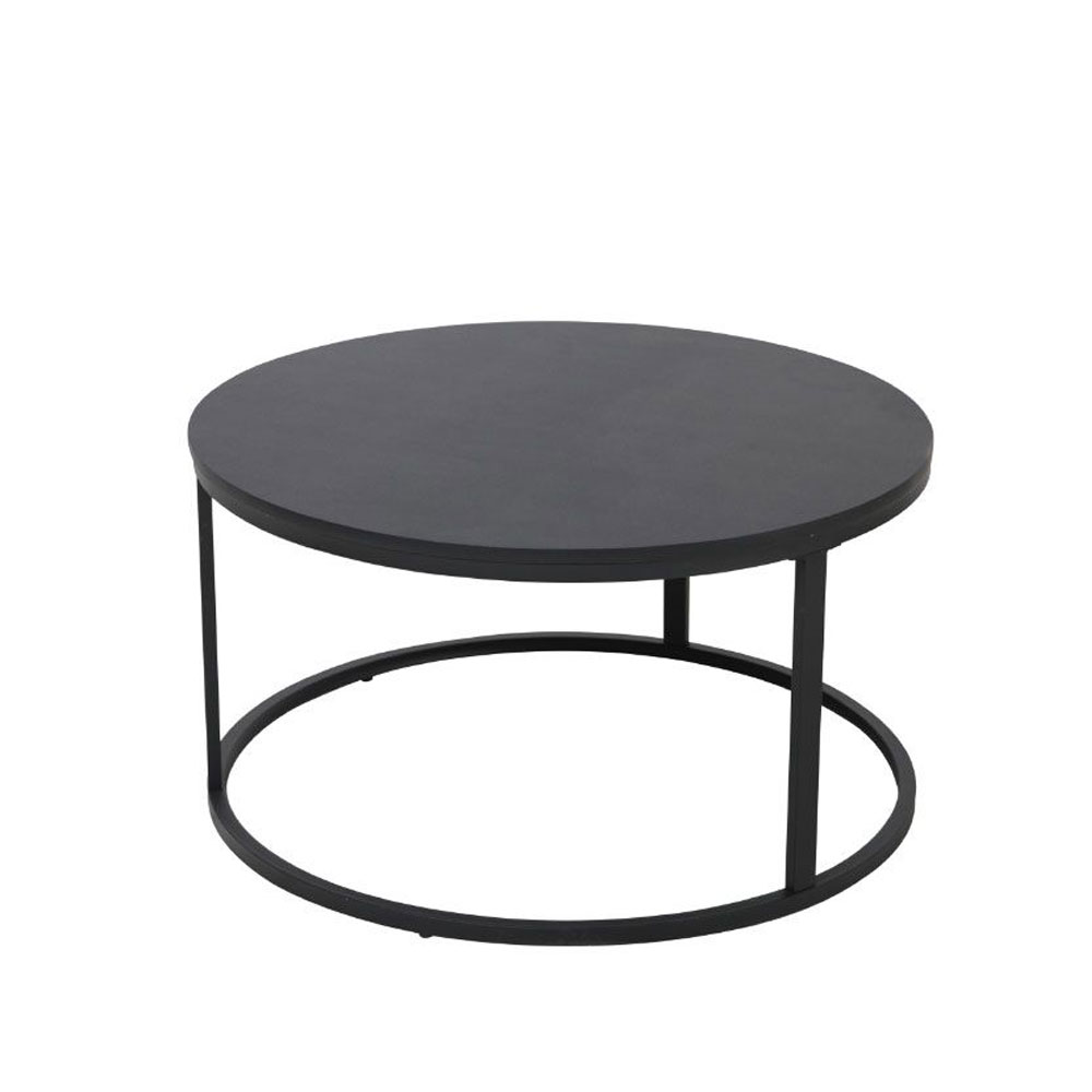 TONDO COFFEE TABLE ΜΑΥΡΟ 80x80x40