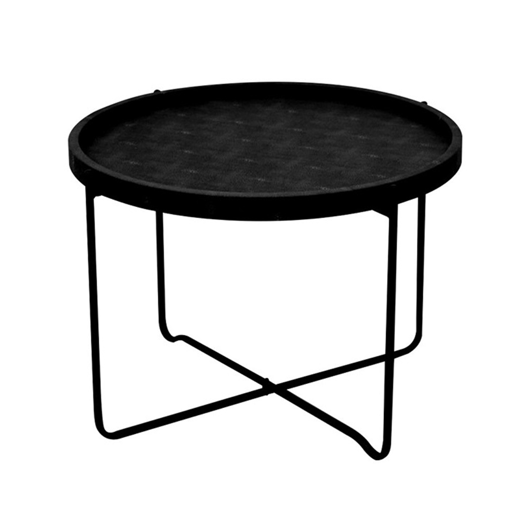 OXFORD COFFEE TABLE ΜΑΥΡΟ ΜΑΥΡΟ 63x63x42